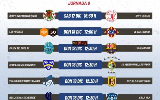 Última jornada del 2022 para la División de Honor
