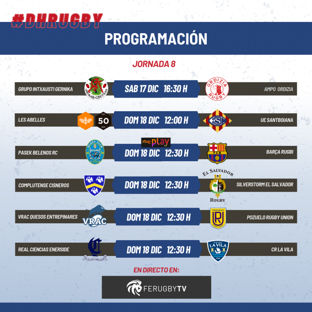 Última jornada del 2022 para la División de Honor